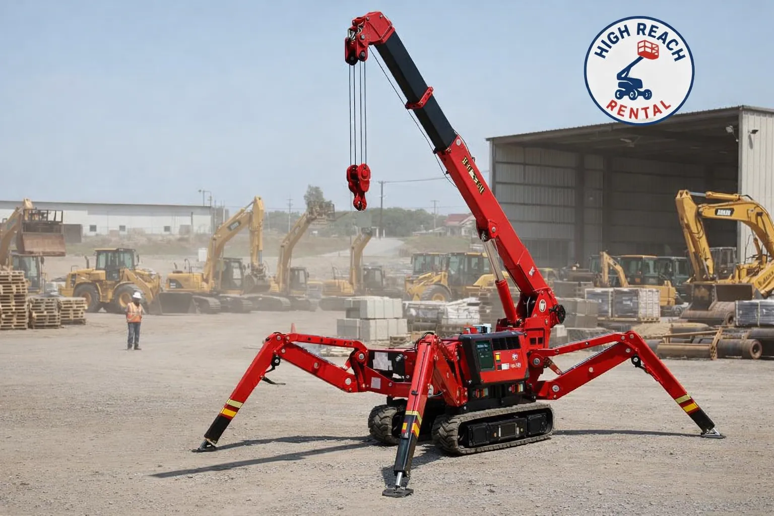 Spider Crane Rental in UAE – Compact Lifting Solution for Tight Spaces