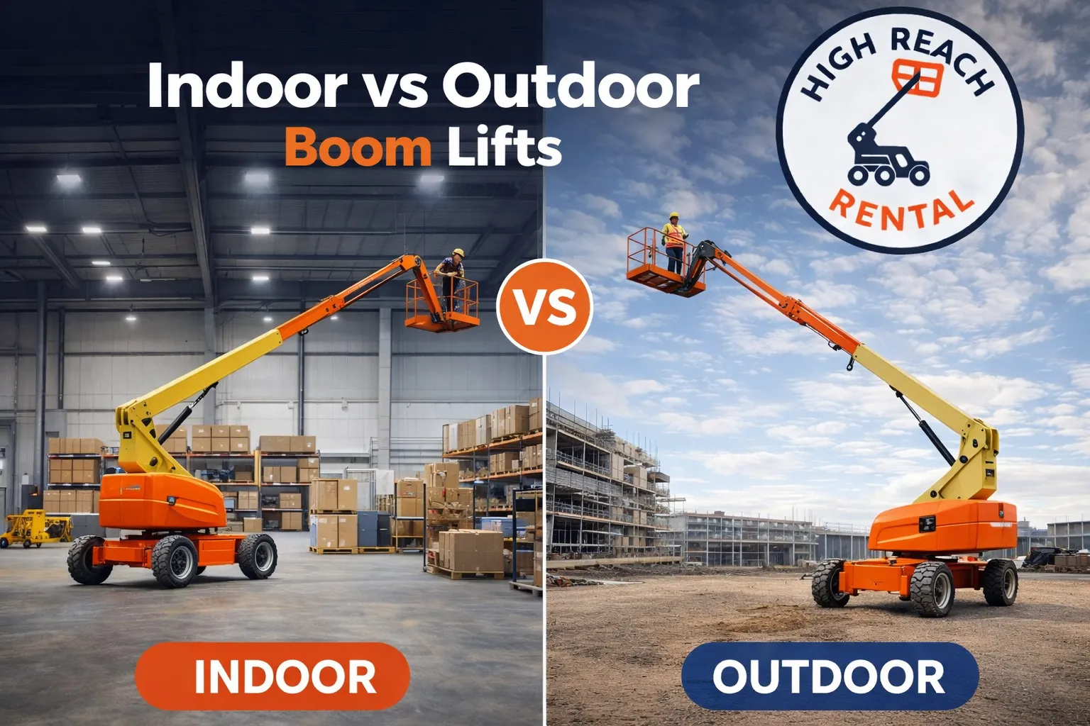 Indoor vs Outdoor Boom Lifts