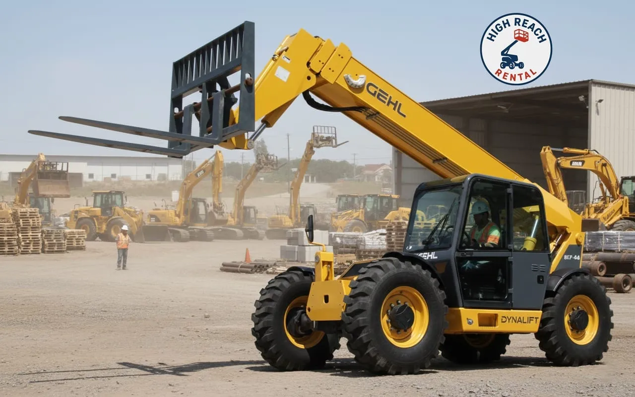 Boom loader or telehandler rental in UAE